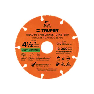 DISCO MULTIMATERIAL 4 1/2" TRUPER 12134