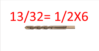 BROCA CONCRETO 13/32= 1/2X6 TRUPER 11230