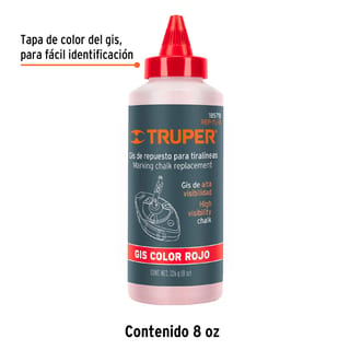 TIZA TIRALINEA ROJO TRUPER 18578