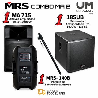 PARLANTE MRS-MA715 1600 W 15" + MRS-18SUB 2400 W 18"