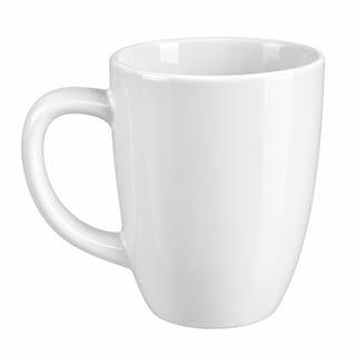 LOZA TAZA BLANCO OVALADO 110 * 80