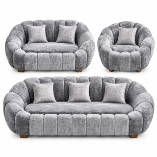 SOFA 3-2-1 NUBE GIRATORIO GRIS 3 PZS