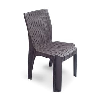 SILLA PLASTICO TERRA RATAN SIN BRAZOS PLASTIHOGAR