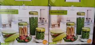 SET FRASCOS MULTIUSOS 5 PZS VERDE