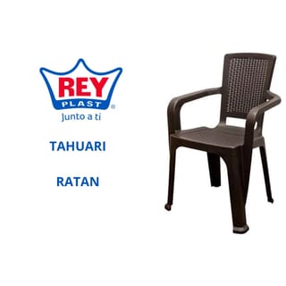 SILLA PLASTICO TAHUARI BRAZOS WENGUE REY