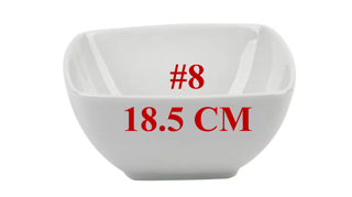 LOZA PLATO SEMI CUADR. HONDO 18.5 CM (#8)