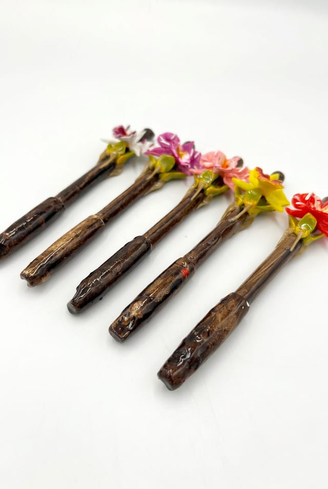 Lapicero con diseño de orquídea Cattleya