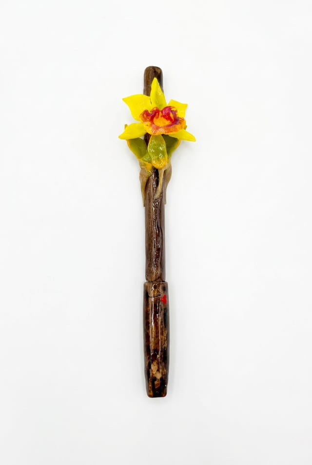 Lapicero con diseño de orquídea Cattleya