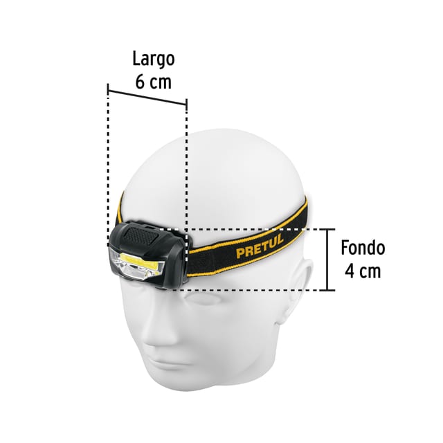LINTERNA MINERO 3 LED PRETUL 27083