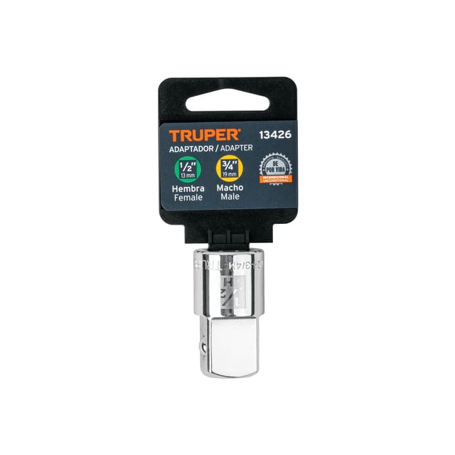 ADAPTADOR MATRACA 1/2"X3/4"TRUPER 13426