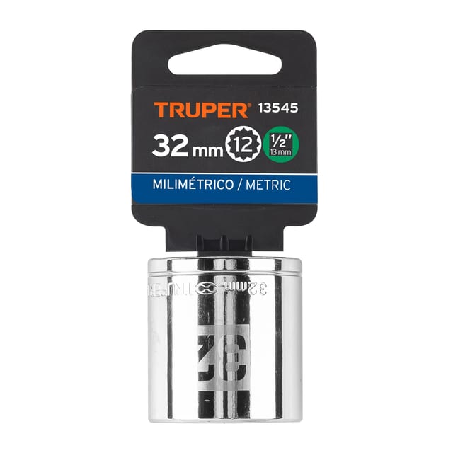 DADO 32 MM CUADRO 1/2 LARGO 51 MM TRUPER 13545