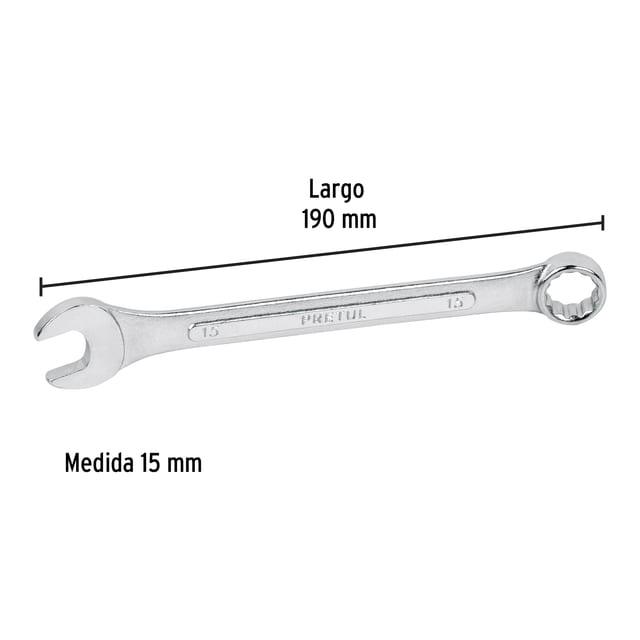 LLAVE MIXTA 15MM PRETUL 21909