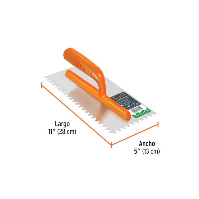 PLANCHA RASPIN 11"MGO. PLAS.TRUPER 15413