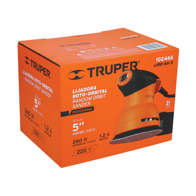 LIJADORA ORBITAL 5" TRUPER 102466