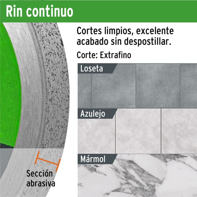 DISCO DIAMANTADO 4" RIN CONTINUO TRUPER 12977