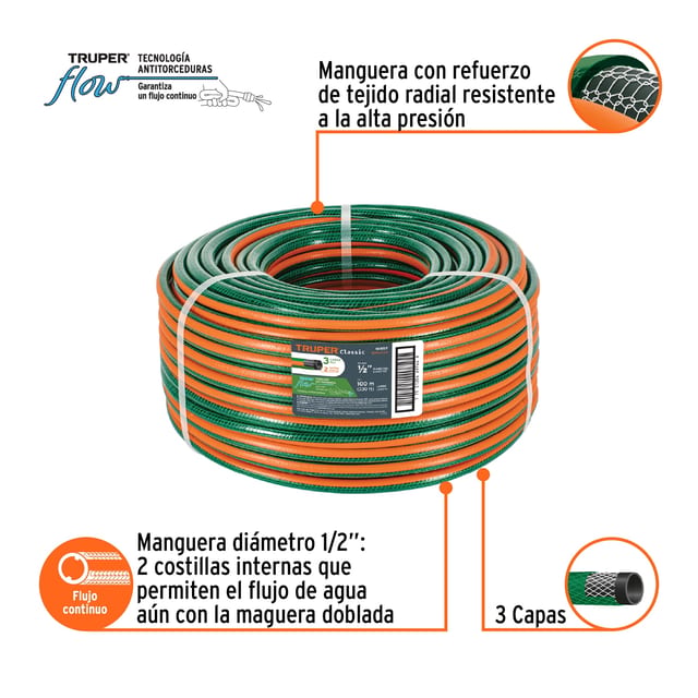 MANGUERA RIEGO 1/2 TRUPER 19857