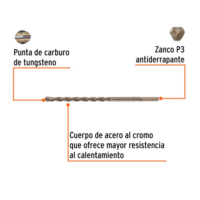 BROCA CONCRETO 1/4X6" TRUPER 11206