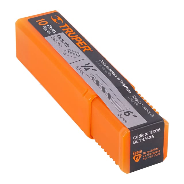 BROCA CONCRETO 1/4X6" TRUPER 11206