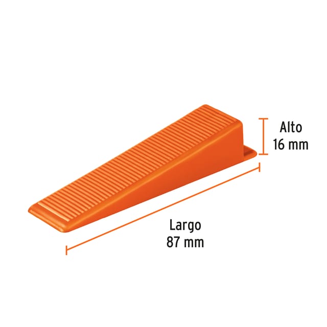 CUÑAS NIVELACION AZULEJOS BOLSA X 100 UND TRUPER 100518