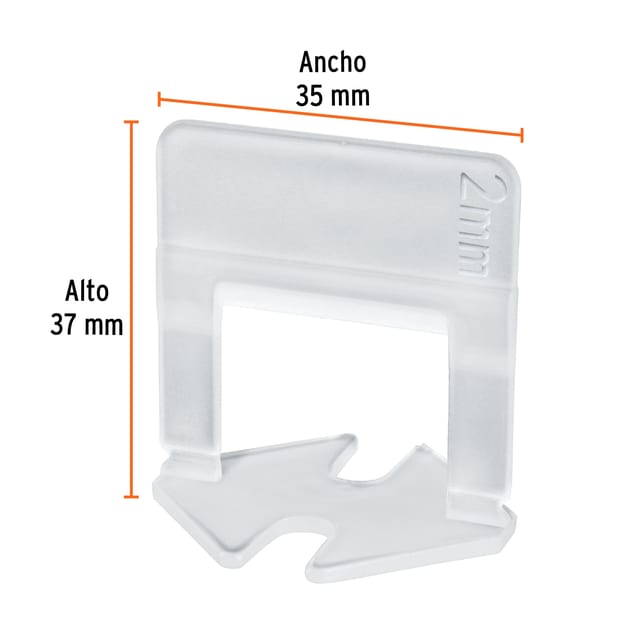 ANCLAS RECTAS AZULEJOS BOLSA DE 100 UND TRUPER 100517