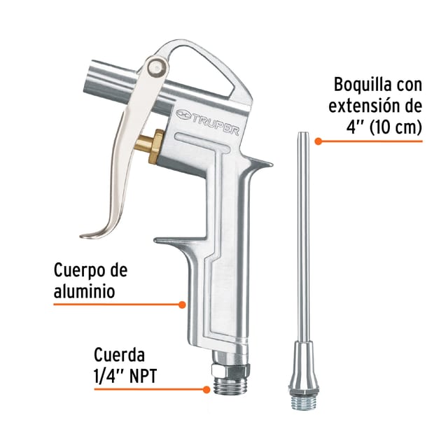 PISTOLA PARA SOPLETEAR 1/4 ACCES.TRUPER 19235