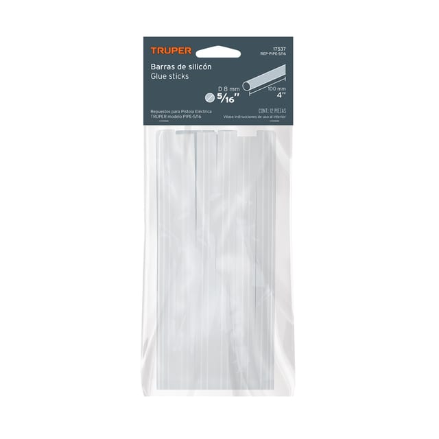BARRAS DE SILICÓN 5/16" X 4" TRUPER 17537