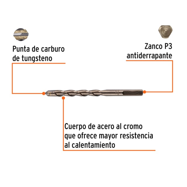 BROCA CONCRETO 3/8X5 TRUPER 11221