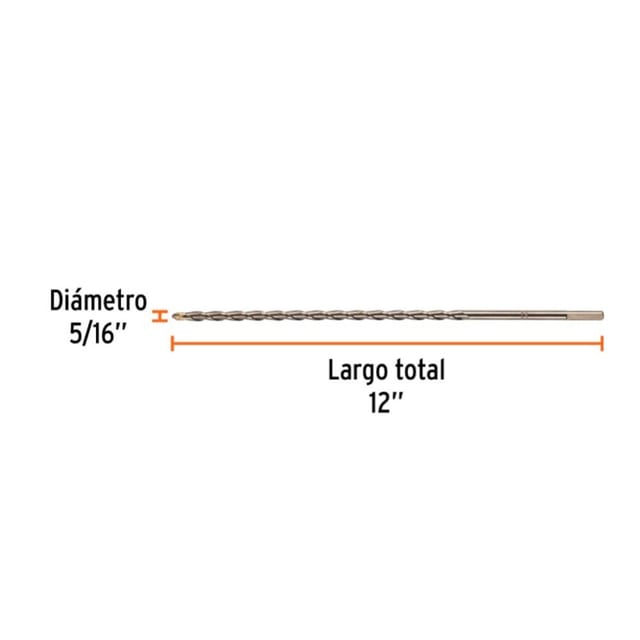 BROCA CONCRETO 5/16X12" TRUPER 11218