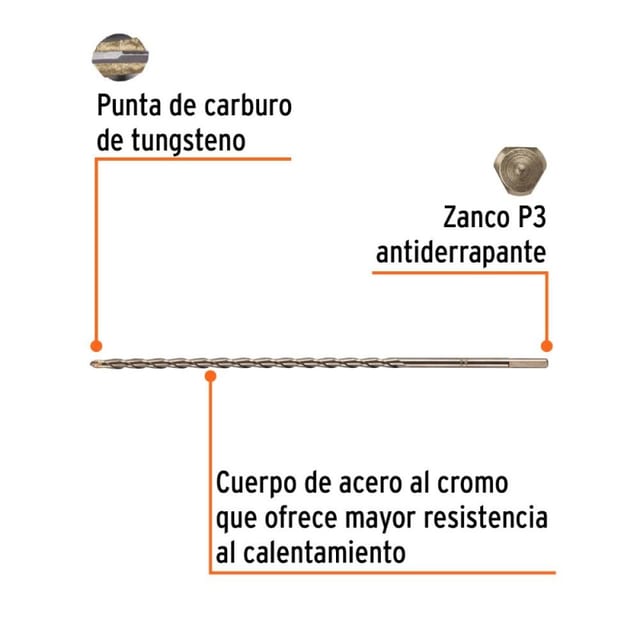 BROCA CONCRETO 5/16X12" TRUPER 11218