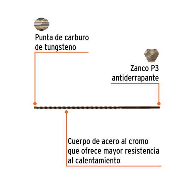 BROCA CONCRETO 1/4X12 TRUPER 11209