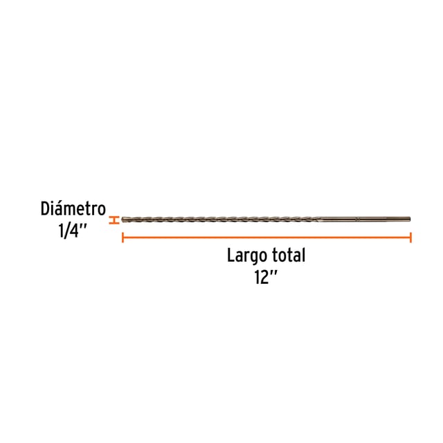 BROCA CONCRETO 1/4X12 TRUPER 11209