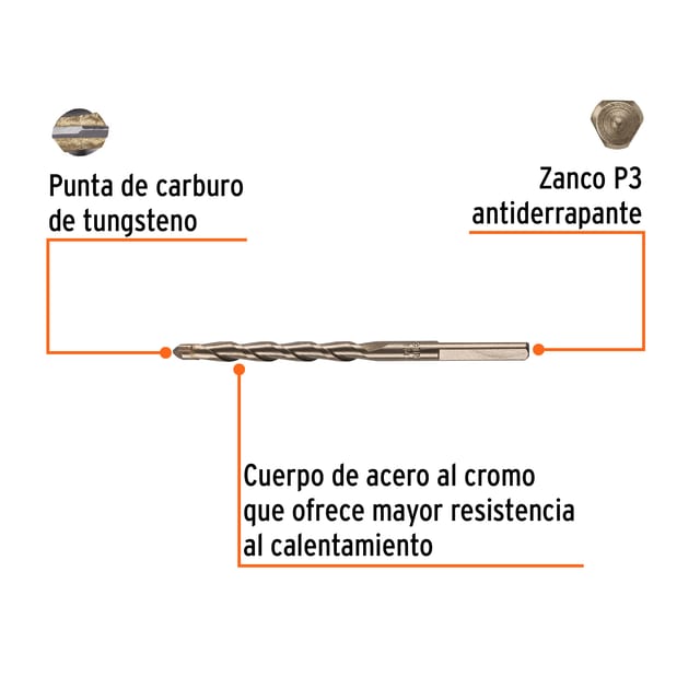 BROCA CONCRETO 1/4X4" TRUPER 11203