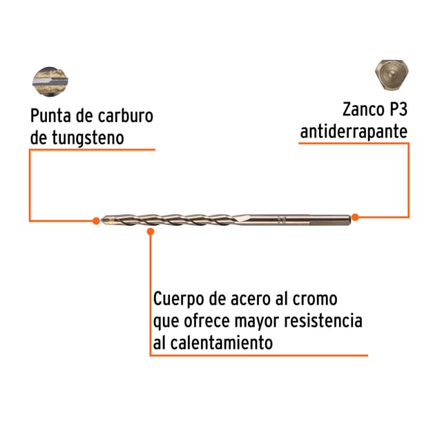 BROCA CONCRETO 5/16X6" TRUPER 11215