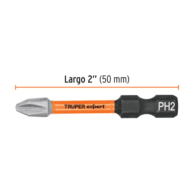 PUNTA DESTORNILLADOR 2" PH2 IMPACTO TRUPER 100820