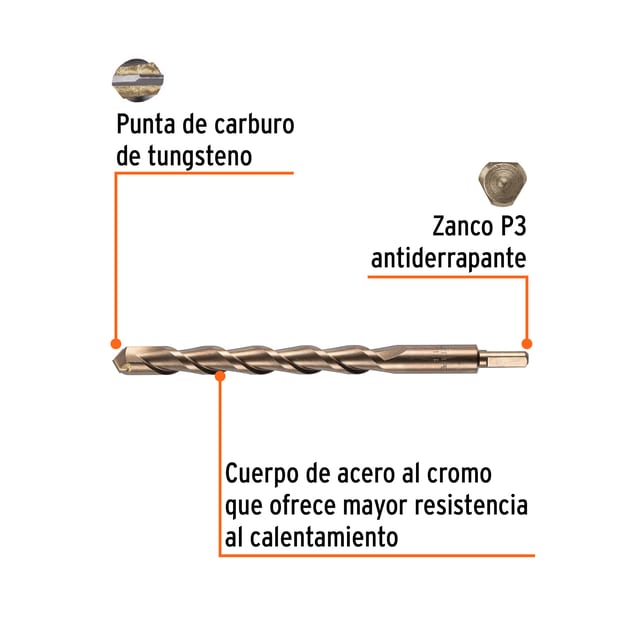 BROCA CONCRETO 1"X12" TRUPER 11257