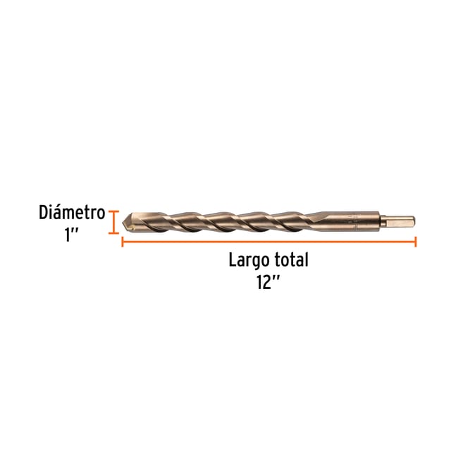 BROCA CONCRETO 1"X12" TRUPER 11257