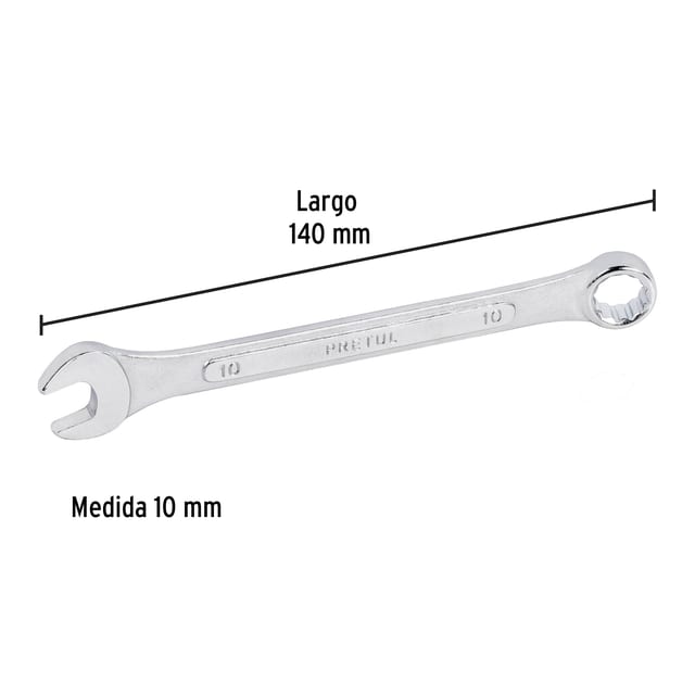 LLAVE MIXTA 10 MM PRETUL 21904