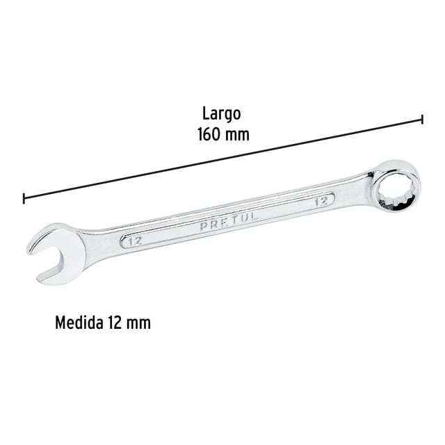 LLAVE MIXTA 12 PRETUL 21906