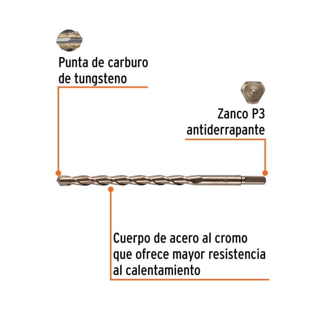 BROCA CONCRETO 3/4X12" TRUPER 11245