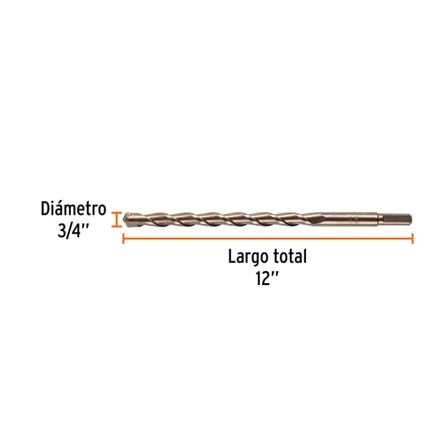 BROCA CONCRETO 3/4X12" TRUPER 11245