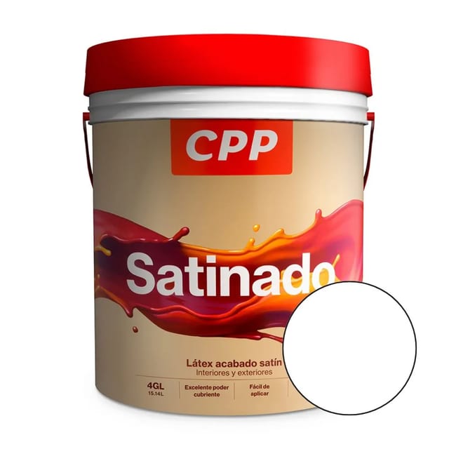 LATEX BLANCO SATINADO CPP PATO 4 GL.