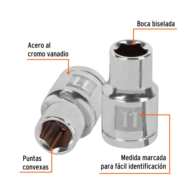 DADO EXAGONAL 1/2X11MM TRUPER 13261