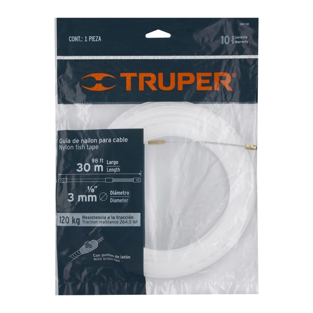 GUIA PASACABLE 30 MT NYLON TRUPER 17758
