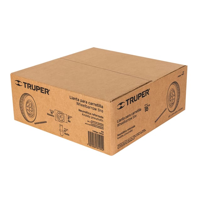 LLANTA CARRETILLA /ARO/EJE. 16" TRUPER 11852