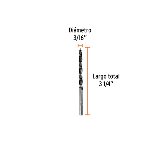 BROCA MADERA 3/16 TRUPER 101629