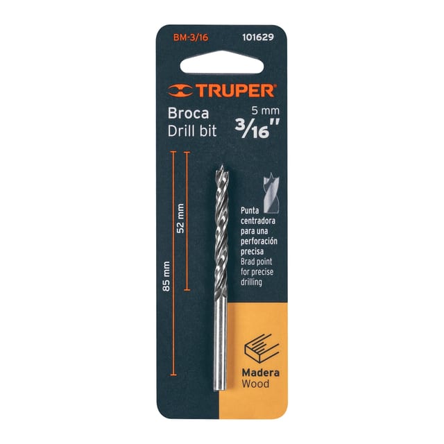 BROCA MADERA 3/16 TRUPER 101629