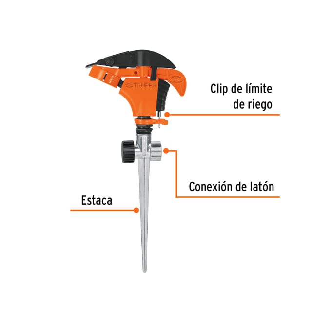 ASPERSOR 2 VIAS PVC TRUPER 10339