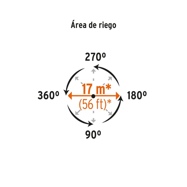ASPERSOR 2 VIAS PVC TRUPER 10339