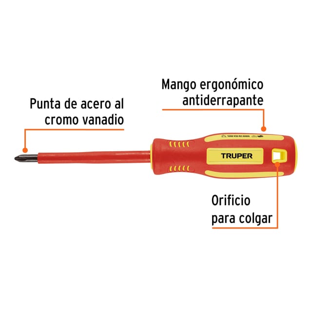 DESARMADOR ESTRELLA DIELECTRICO TRUPER 102241
