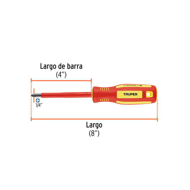 DESARMADOR ESTRELLA DIELECTRICO TRUPER 102241